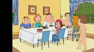 Aventura nudista de Family Guys en la playa